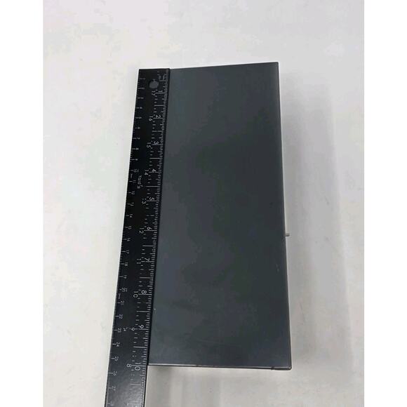 Mid Century Metal Money Box Vintage Grey Mold Master 10x5x3 No Key - Picture 11 of 13